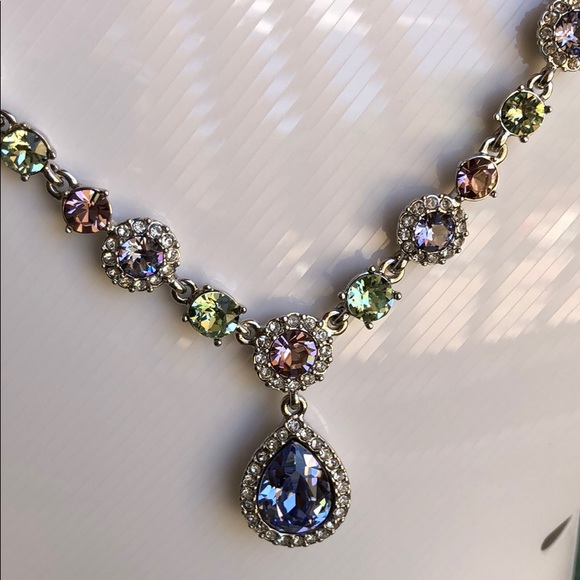 Givenchy Multi Color crystal statement necklace - Picture 2 of 8